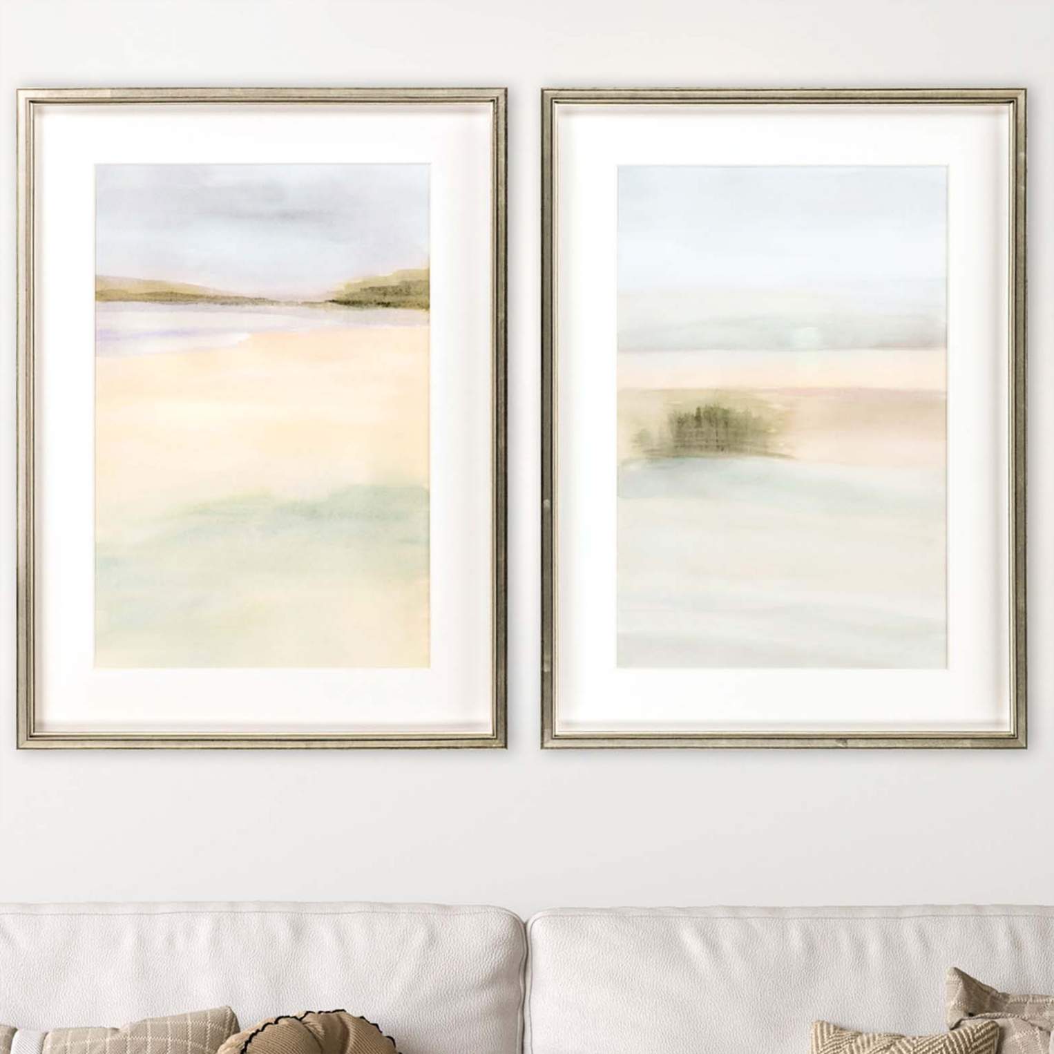 Island Calm I 32" High 2-Piece Framed Giclee Wall Art Set