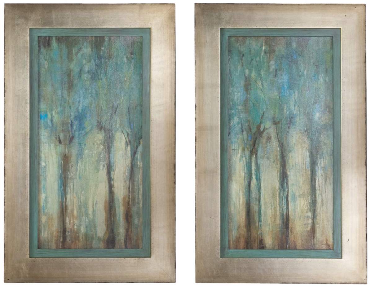 Set of 2 Whispering Wind 35" Wall Art Prints