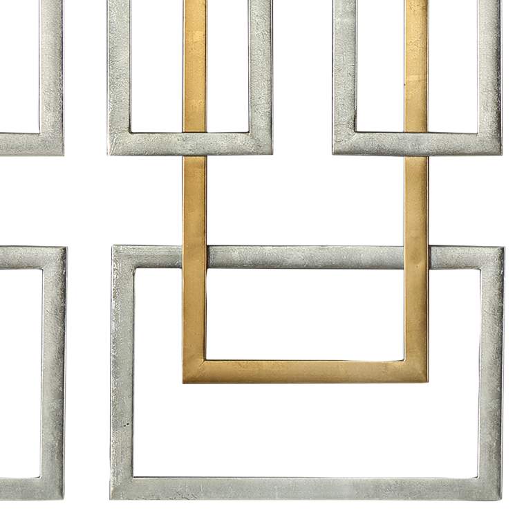 Uttermost Aerin 50 3/4"H Geometric Metal Wall Art Set of 2