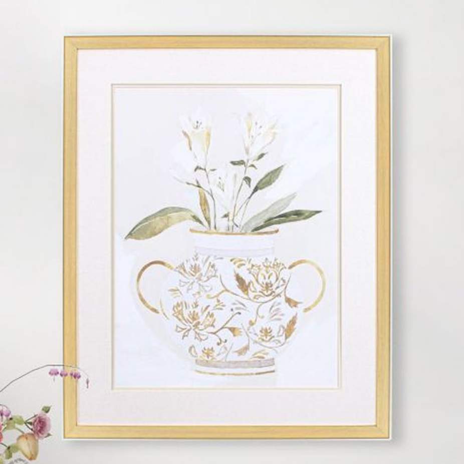 Decorative Botanical II 32" High Printed Framed Wall Art