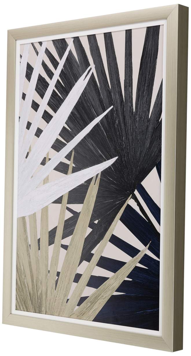 Organic Palms II 40" High Framed Giclee Wall Art