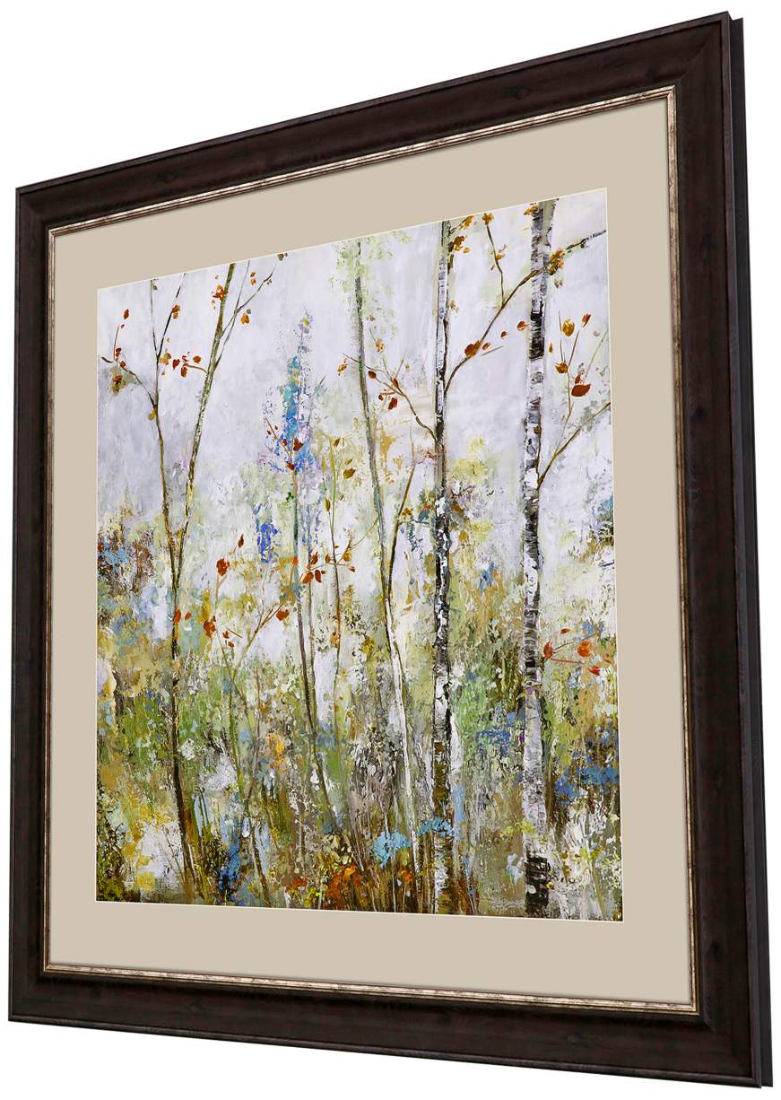 Birch Forest I 42" Square Giclee Framed Wall Art