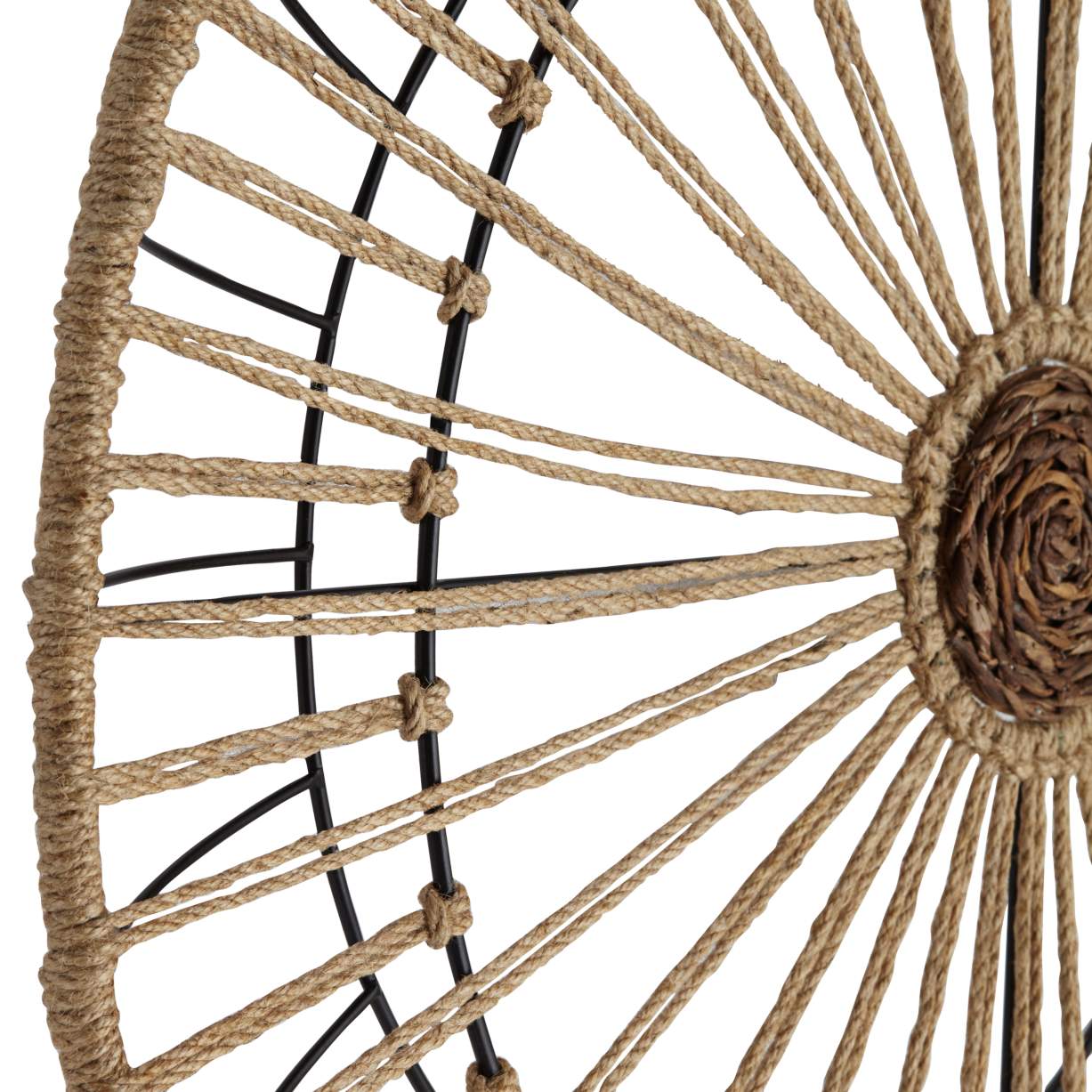 Carson Natural Hemp Rope 23 1/2" Wide Round Wall Art