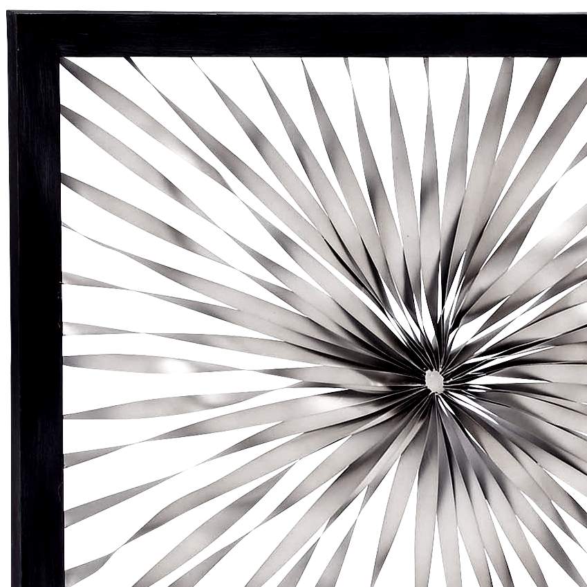 Twisted Sunburst 60" Wide Metal Wall Art