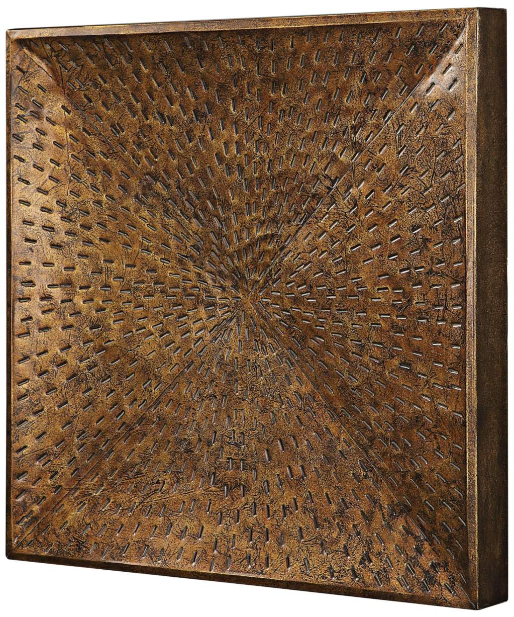 Blaise 31 1/2" Square Bronze Metal Wall Art