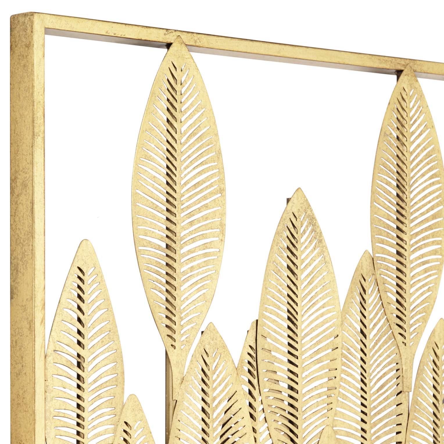 Ciera 28" High Matte Gold Framed Wall Art