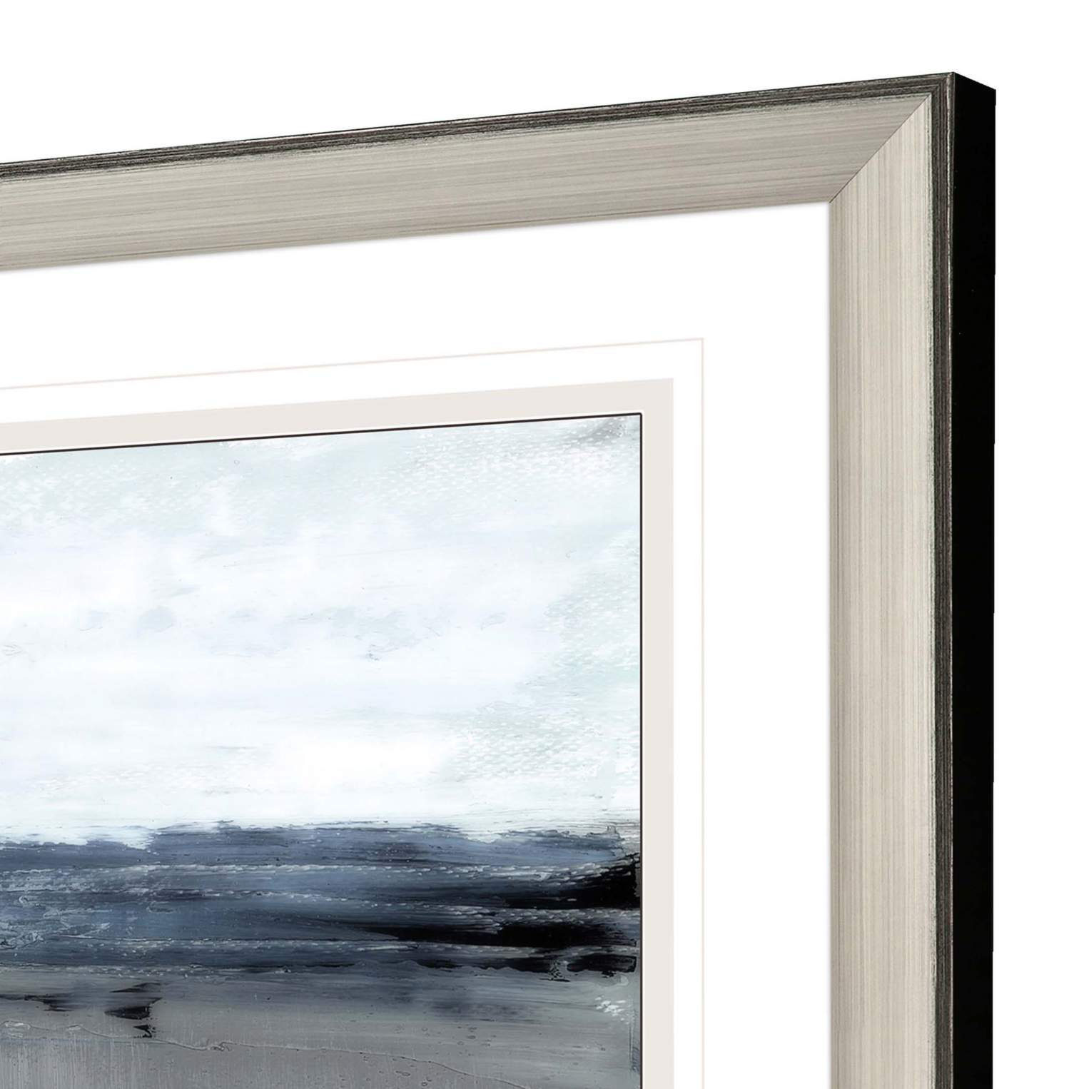 Moody Coast II 52" Wide Rectangular Giclee Framed Wall Art