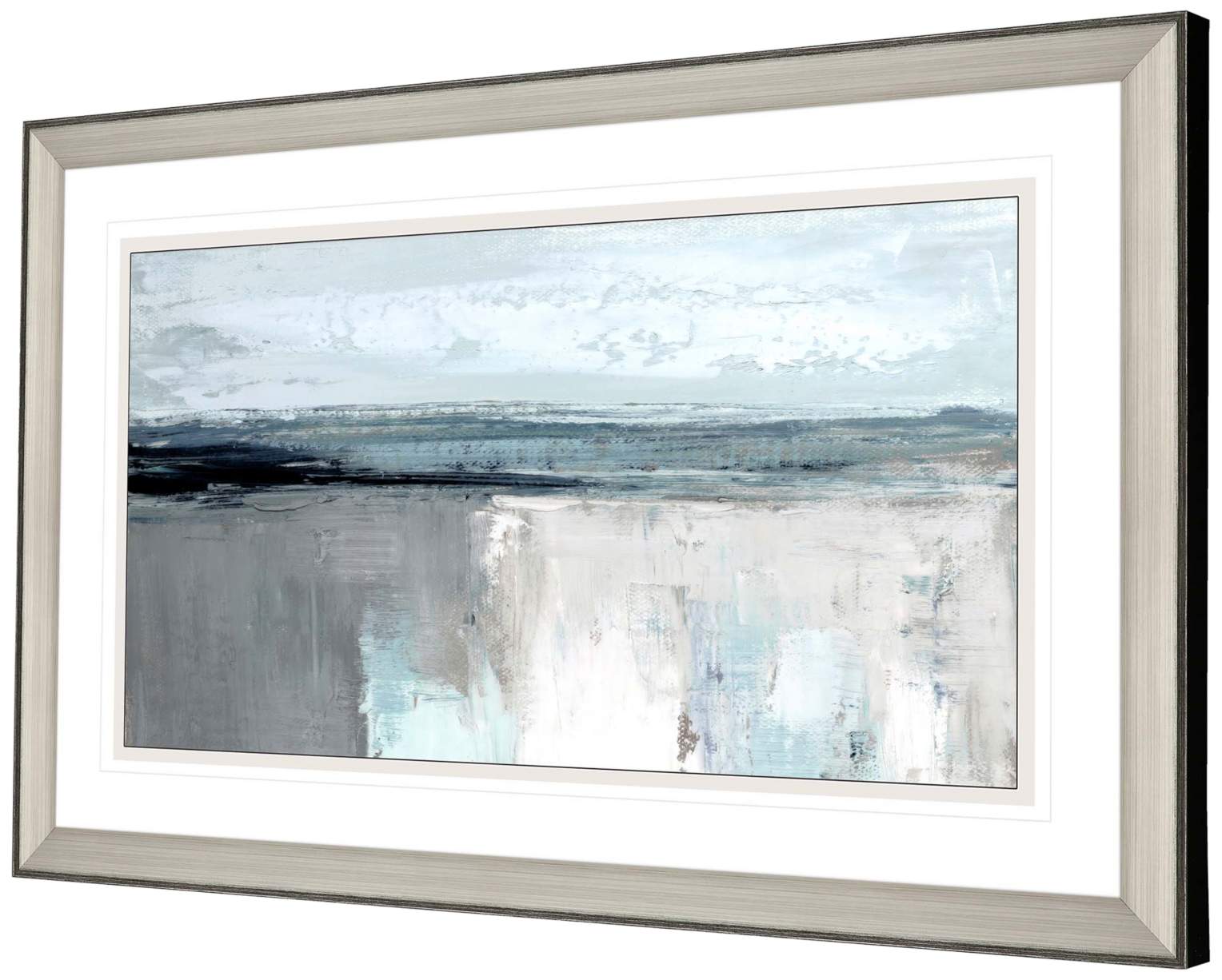 Moody Coast I 52" Wide Rectangular Giclee Print Framed Wall Art