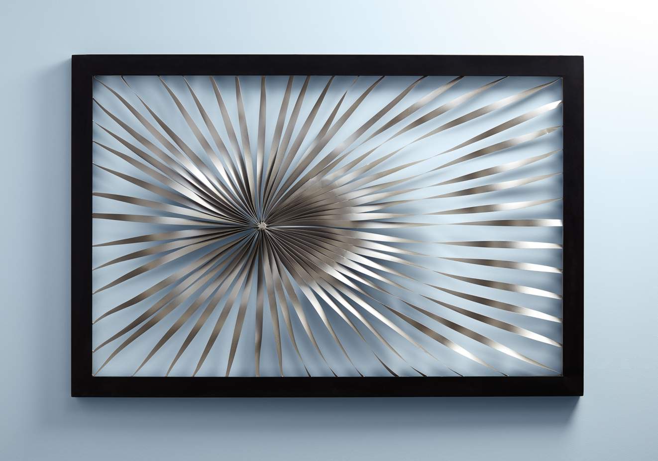 Twisted Sunburst 60" Wide Metal Wall Art